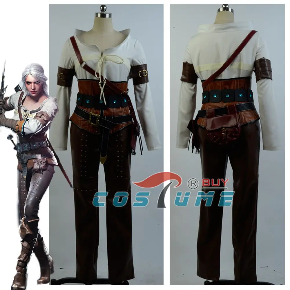 the witcher 3 wild hunt ciri cirilla fiona elen full set halloween cosplay costume custom made - Halloween Hunting the witcher 3 wild hunt ciri cirilla fiona elen full set halloween cosplay costume custom made - Halloween Hunting