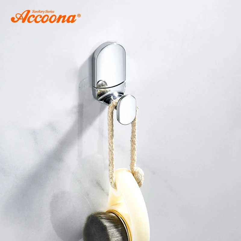 Крючки для халатов Accoona из цинкового сплава простой удобный одинарный крючок