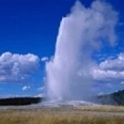 Old Faithful  Yellowstone National Park  Wyoming  USA Poster Print (18 x 6)