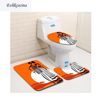 

Free Shiping 3pcs Shining Girls Banyo Bathroom Carpet T Type Toilet Bath Mat Set Non Slip Pad Tapis Salle De Bain Alfombra Bano