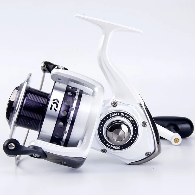 Daiwa Рыболовная катушка LAGUNA 2000 3000 3500-5000 5BB TWIST BUSTER с ABS и металлическим катушка весом более 2 кг-8 кг Мощность сделано во Вьетнаме - Цвет: Серебристый