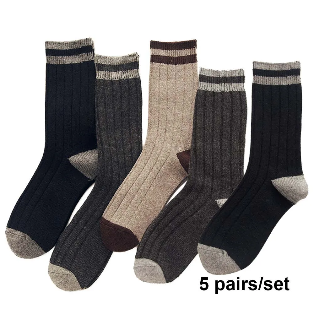 NXY Casual Men's Sock 5pairs/set Crew Men's Gift Soft Sock Males Socks Warm Business Socksin