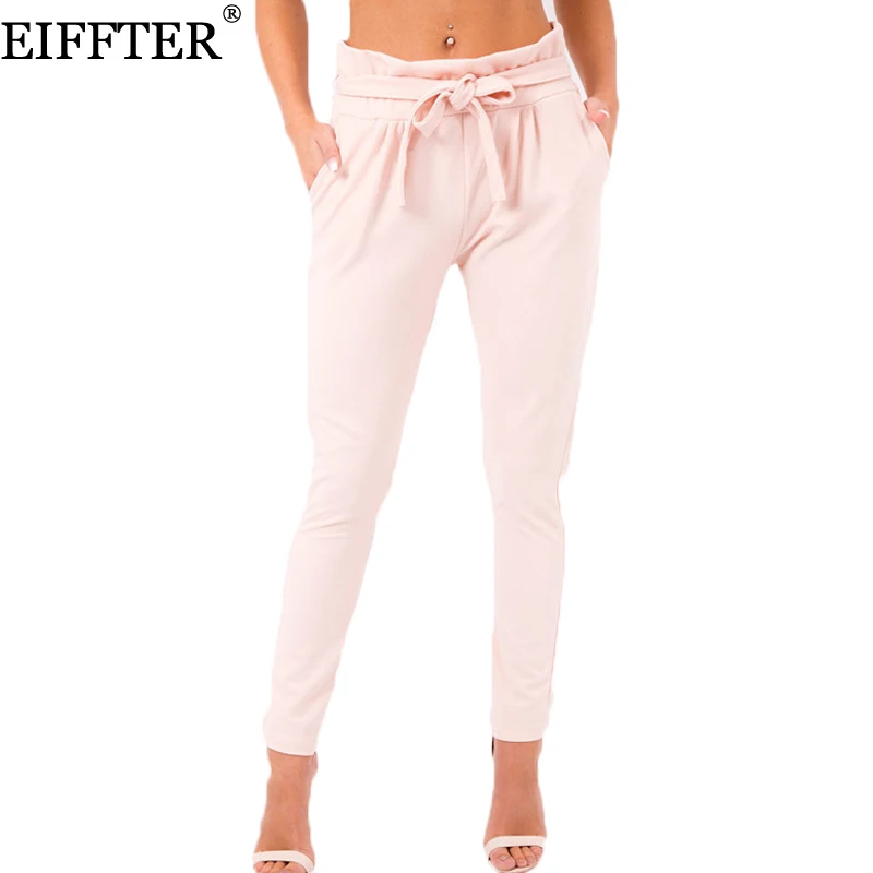 EIFFTER Women Sexy High Waist Harem Pants New Casual