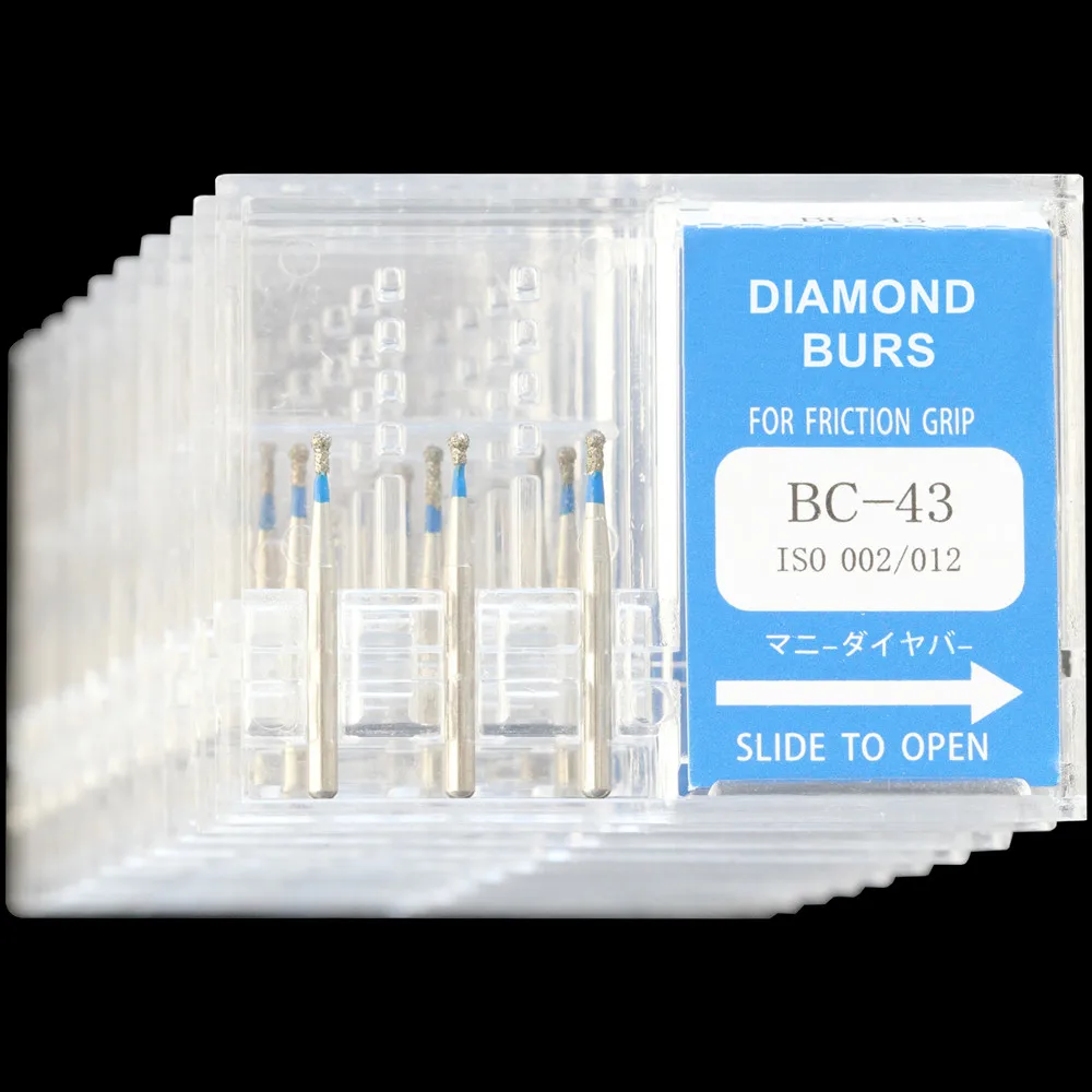 10 Коробки(30 шт.) зубные Алмазные Боры BC-31/BC-42/BC-43 полировщик дрель FG 1,6 мм высокой Скорость наконечник DIA-BURS - Цвет: BC-43