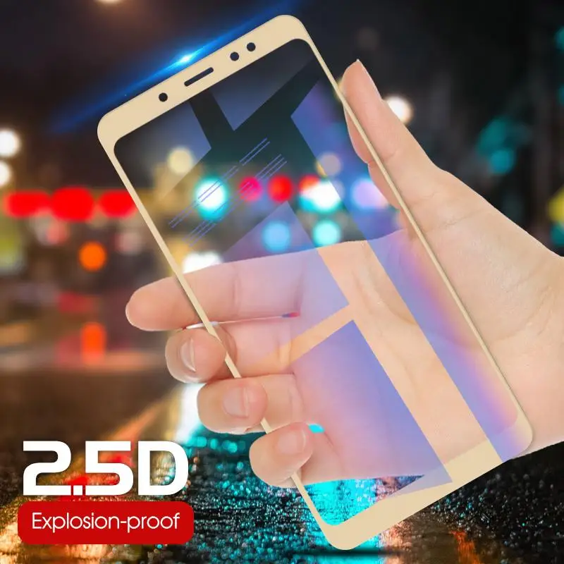 Полное покрытие, закаленное стекло для Xiaomi Redmi Note 5 Pro, Защитное стекло для экрана, защита для Xiaomi Redmi Note 5, глобальная пленка