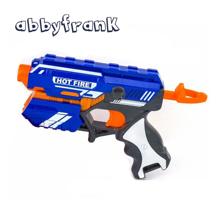 Abbyfrank 4 шт. EVA мягкие пули репитер игрушка пистолет пластик вручную страйкбол Воздушный пистолет с 10 шт. пули подарок для детей