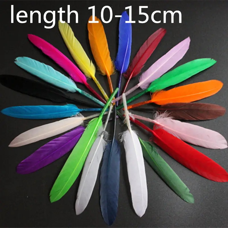 

about 10-15cm Random mixed colors pheasant feathers beautiful goose feather plume decoration accessories 50pcs