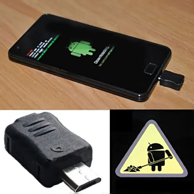 High Quality Micro USB Jig Download Mode Dongle For Samsung Galaxy S4 S3 S2 S S5830 N7100 Repair Tool#1