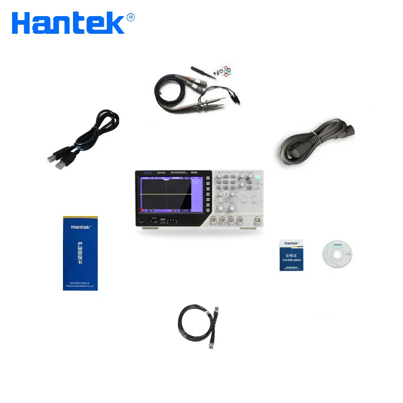 Цифровой мультиметр Hantek DSO4102S Осциллограф USB 100 МГц 2 канала ЖК дисплей портативный