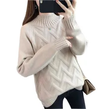 Autumn Winter Warm Women Sweater Turtleneck Long Sleeve Pullover Sweater Fashion Solid Color Knitted Female Jumper Top Autumn Winter Warm Women Sweater Turtleneck Long Sleeve Pullover Sweater Fashion Solid Color Knitted Female Jumper Top