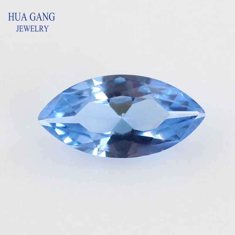 

108# Spinel Blue Marquise Shape Brilliant Cut Synthetic Spinel Stone For Jewelry Size 1.5x3-8x16mm Free Shipping