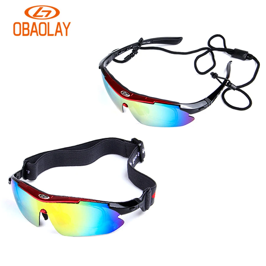 Obaolay велосипедные очки 5 Объектив велосипед спортивные солнцезащитные очки Для мужчин Для женщин Велоспорт очки Gafas Óculos де Ciclismo