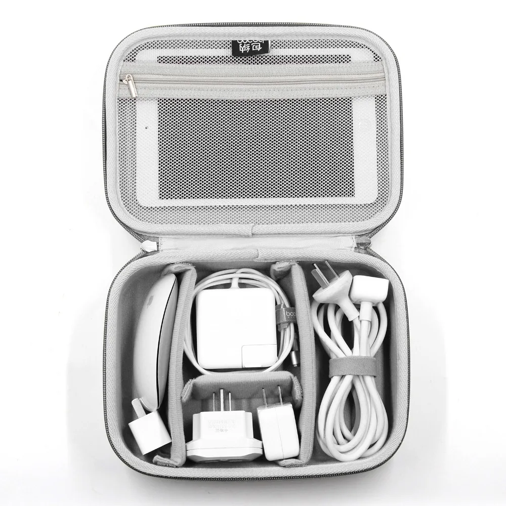 Boona EVA Оксфорд противоударный iPad Мини органайзер USB кабель для передачи данных наушники внешний аккумулятор для путешествий хранение цифровой органайзер чехол-сумка