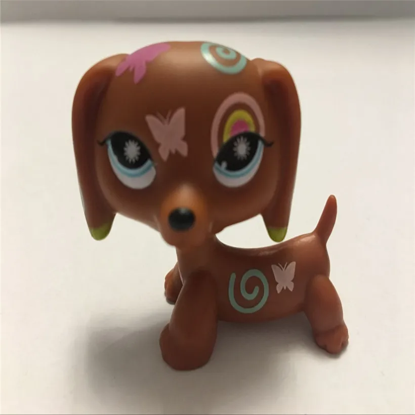 Rare Original LPS Pet Shop Cute Anime Classic Collection Stand Short Hair Cat And Dog Model Action Figure Children Toys Gifts  