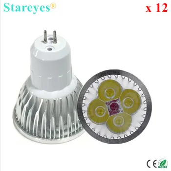 買取 送料無料 12 ピース調光対応 4 ワット 3 ワット GU5.3 MR16 GU10 E27 B22 E14 LED スポットライトダウンライトランプつりランプ電球ライト照明