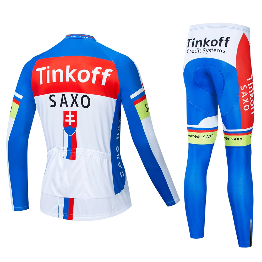 Tinkoff saxo bank с длинным рукавом Maillot Ropa Ciclismo Майки для велоспорта/осенняя одежда для горного велосипеда/гоночный велосипед