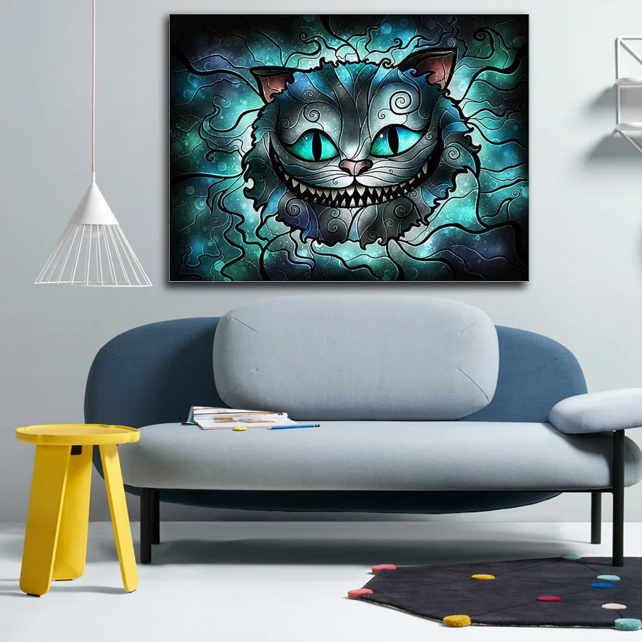 5D-DIY-Diamond-Embroidery-sale-Alice-black-cat-3d-Picture-Full-Diamond-Painting-Cross-Stitch-3D (1)