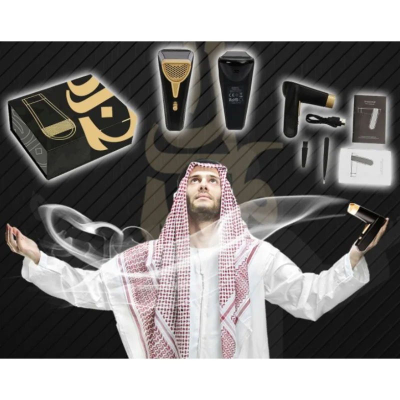 

New Portable Mini USB Power Incense Burner Electric Bakhoor Rechargeable Muslim Ramadan Dukhoon Arabic Incense