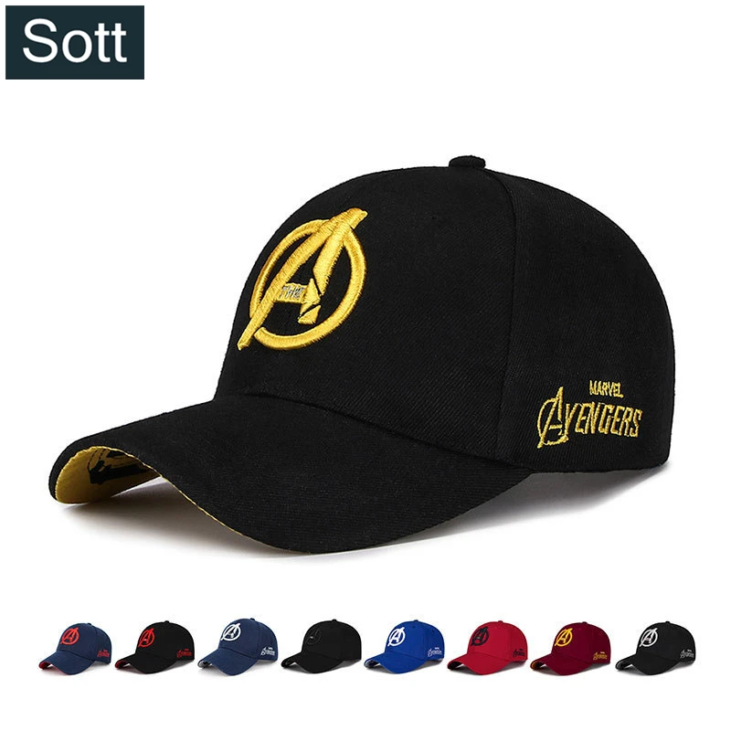 

[SOTT] 2019 New Marvel AVENGERS Caps 3D Embroidery Cotton Baseball Cap Men Snapback Hat For Women Gorras Bone Hip Hop Casquette