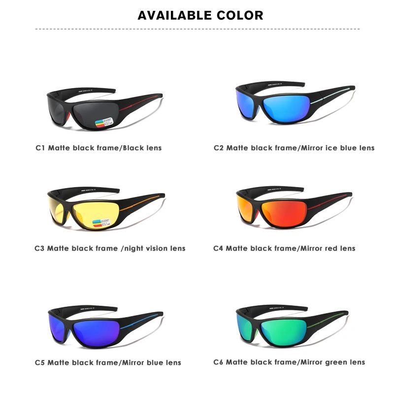 KDEAM, ультра-высокие, против царапин, TR90, поляризационные солнцезащитные очки, мужские, 1,1 мм, линзы, толщина, солнцезащитные очки для бега, рыбалки, ночного вождения