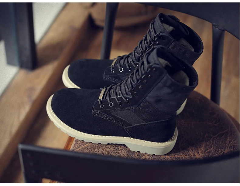 Women's Boots' Lace-Up Desert Boot Leather Winter Snow Boots Women Genuine Leather Ankle Boots For Women Flats Plus Size 10 11 9 (10)