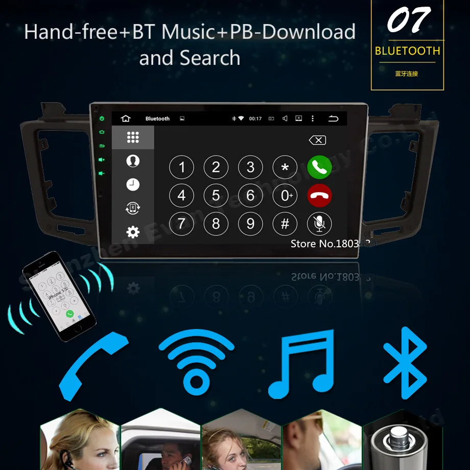 Top 7" Android 7.1 Car DVD Multimedia player radio Stereo for Benz W203 S203 C180 C200 C220 C230 C240 C270 C280 C300 C320 C350 C32 15