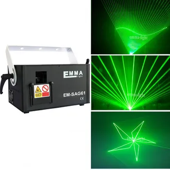 

1000mw 1 watt Green Laser Projector Professional Stage Lighting Effect ILDA DMX 512 Scanner DJ Disco Party Show Lights