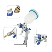 Набор аэрографов HVLP, пневматический пистолет-распылитель для гравитационной подачи краски, набор аэрографов из нержавеющей стали, 1,4 мм, 1,7 мм, 2,0 мм, инструменты для распыления сопла