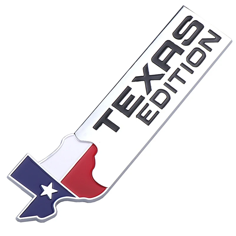 Автомобильный Стайлинг 3D ABS Эмблема «Texas Edition» наклейка эмблема значок Универсальное Украшение Наклейка для Chevy JEEP авто аксессуары - Название цвета: Silver