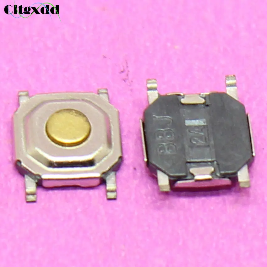 Cltgxdd 1 ~ 100 шт 4*4*1 5 мм 4pin сенсорный выключатель 4 Pin 4x4x1 H SMD Тактильный кнопочный