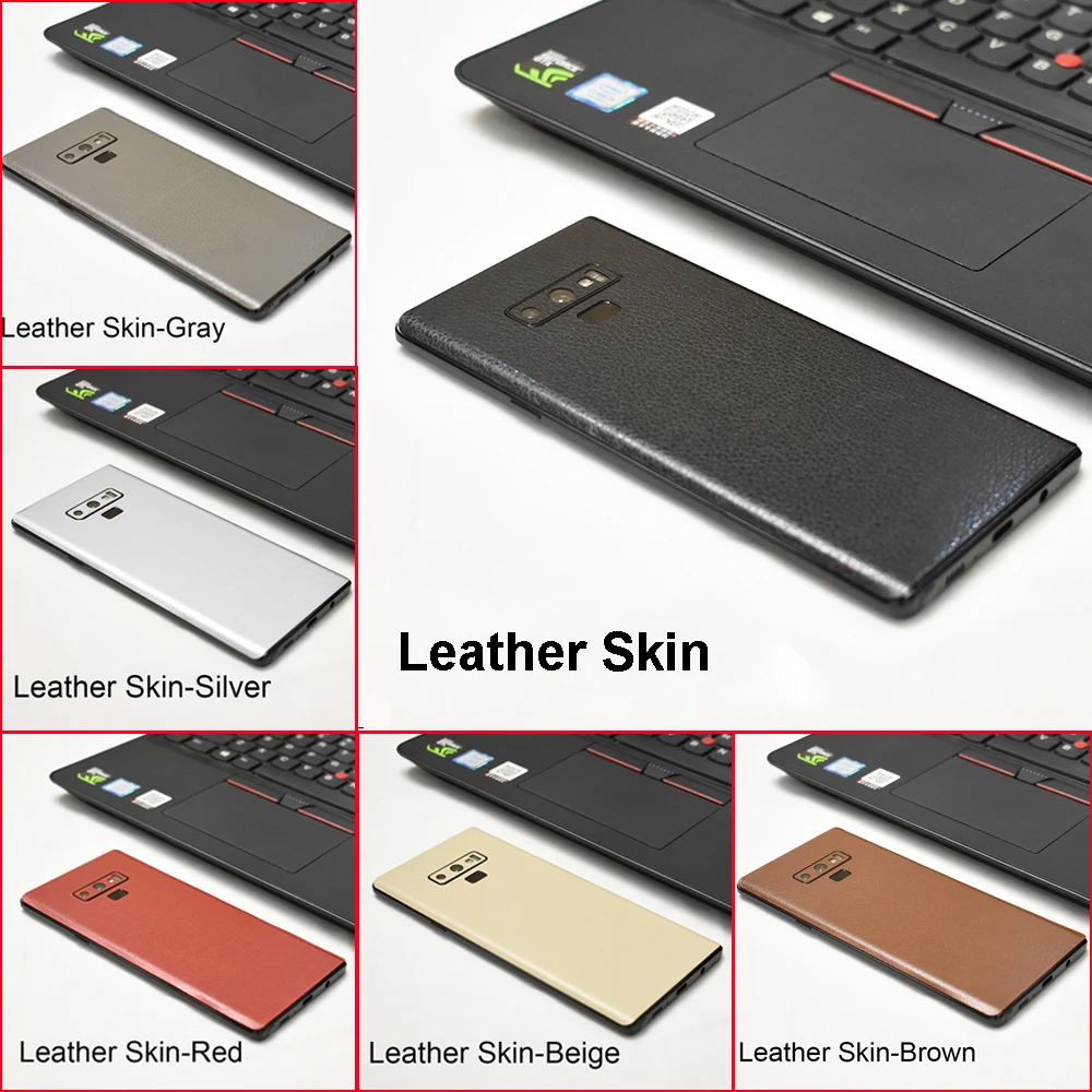 3D Carbon Fiber  Leather  Wood Skins Protective Phone Back Cover Stiker For For SAMSUNG Galaxy Note 9 8 S9 S9+ S8 Plus Sticker (5)