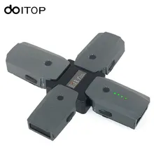 Doitop 4 en 1 Batería Steward paralelo estación de carga para DJI Mavic pro drone pantalla digital cargador para DJI mavic pro #