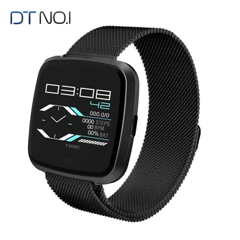 

DTNO.1 G12 Smart Watch Men Steel Nylon Strap Heart Rate Blood Oxygen Blood Pressure Monitor Stopwatch Alarm Tracker Smart Watch