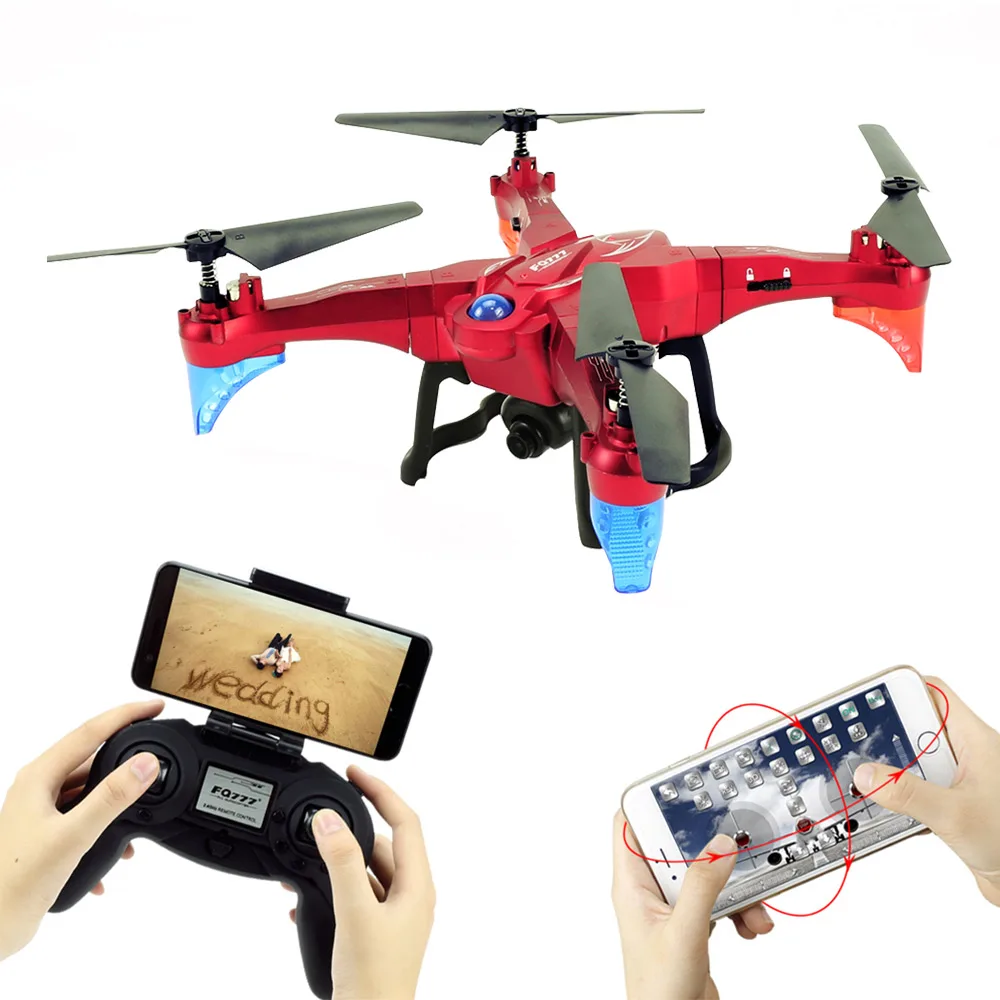 

Original FQ777 FQ20W 2.4G Wifi FPV 2.0MP Camera Detachable Arm Altitude Hold RC Quadcopter
