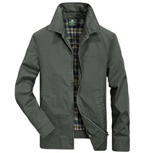 Männer jacke hohe qualität marke 100% baumwolle frühling herbst jacke männer mode-business casual jacke mäntel marke Kleidung