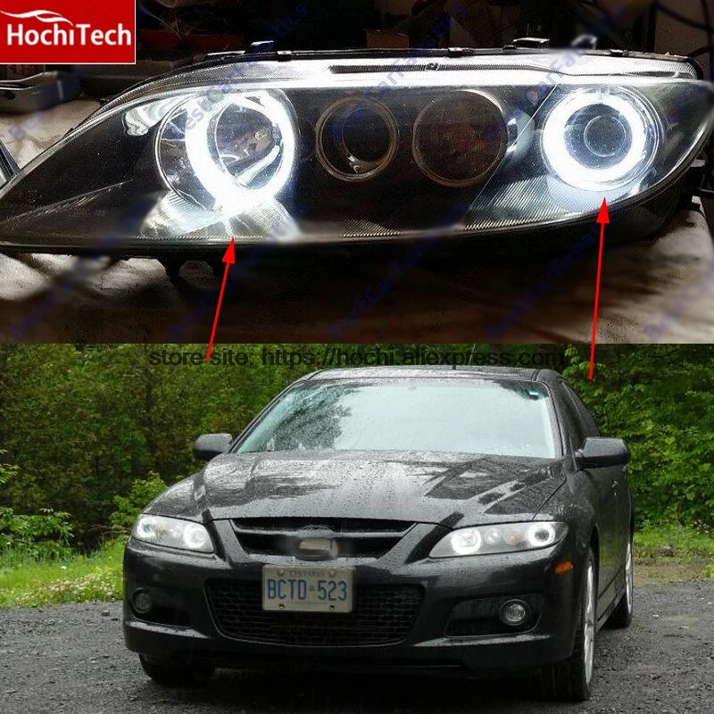 HochiTech белый 6000K CCFL головсветильник свет Halo Angel Demon Eyes комплект ангельские