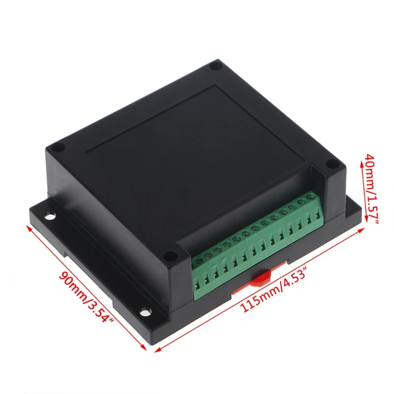 

115x90x40mm PLC Control Box Plastic Shell Electronic Project Case DIY with Terminal Block