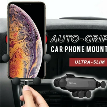 

Car Phone Mount Holdefor 3.5 -6.5" SmartphonesCar Air Outlet Snap-type Gravity Sensor Navigation Phone Mount Holder Bracket