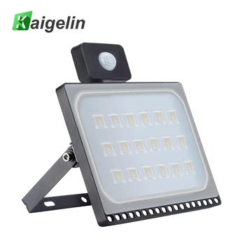

2pcs/lot 100W PIR LED Motion Sensor Flood Light 220V Waterproof Construction Lamp LED Projector Spotlight For Outdoor Lighting