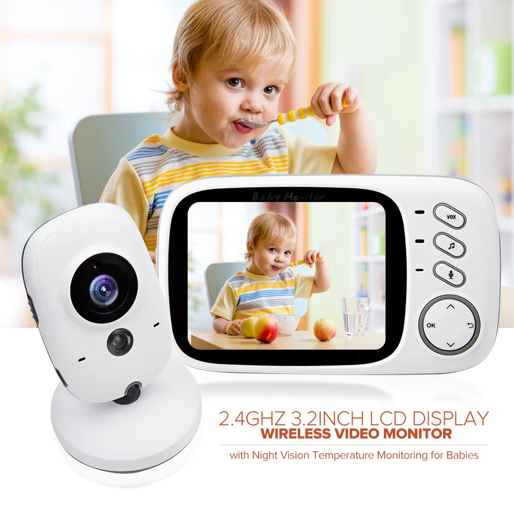 VB603 Baby Monitor 2.4GHz Wireless Baby Sleeping Monitor Temperature Smart Talkie babysitter