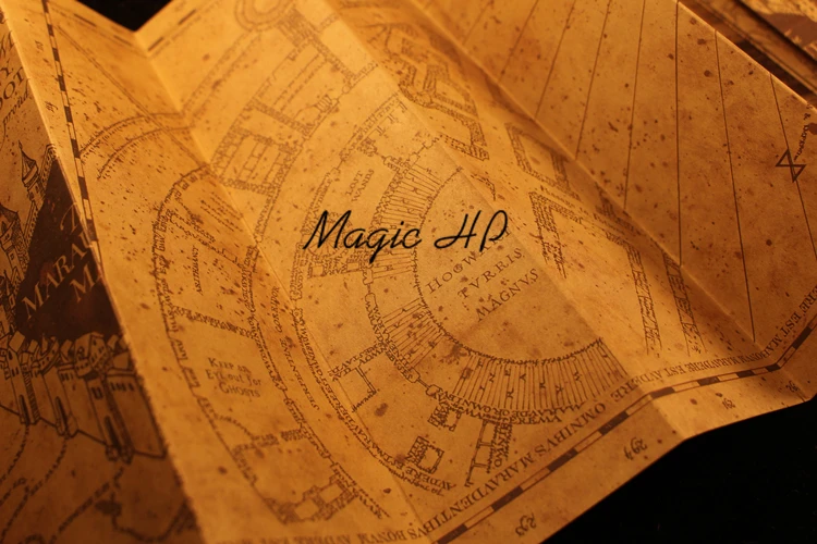 Карта Харри Поттера мародера Мини версия Коллекционная Ретро Карта пергамента реквизит для косплея