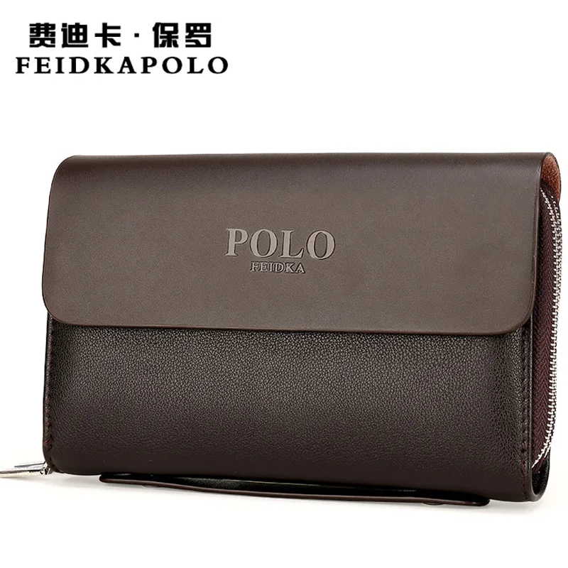  Brand Men Brown Wallets Monederos Leather Purse Men's Standard Wallet Carteiras Billeteras Mujer Clutch Man Handy Bags 