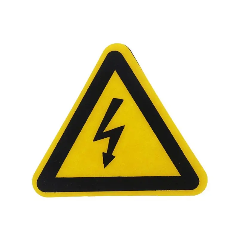 Warning Sticker Adhesive Labels Electrical Shock Hazard Danger Notice Safety 25mm 50mm 100cm PVC Waterproof steel toe cap