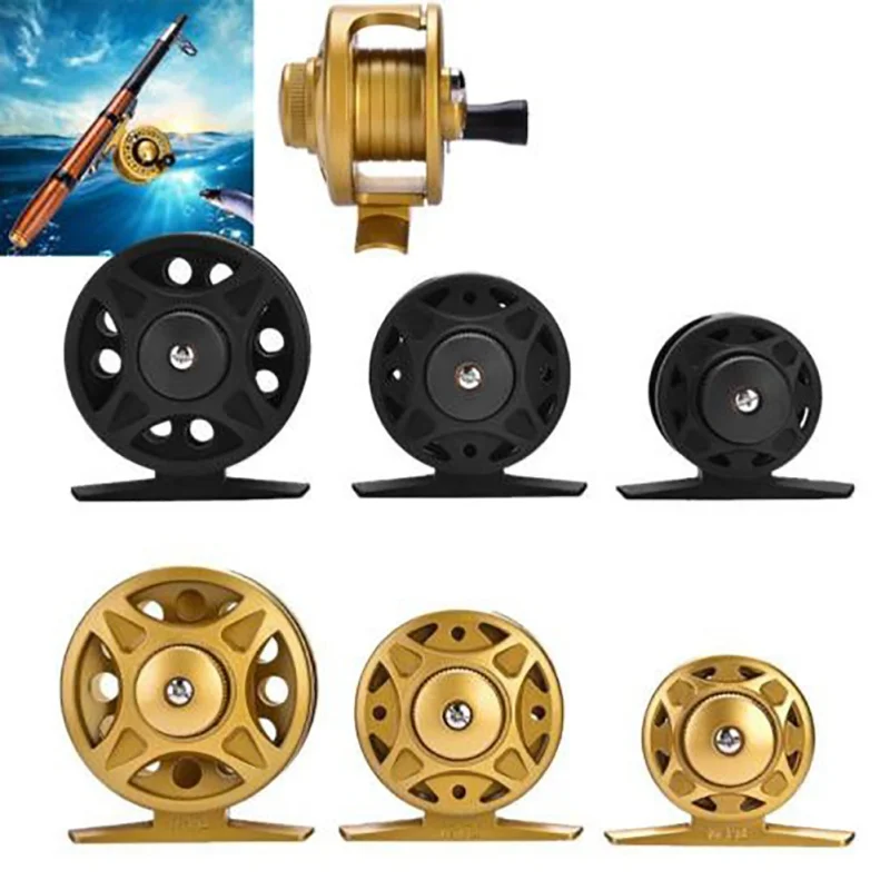 

Ice Fishing Reels Engineering Plastic Left Or Right Hand Brake System Loading Front Raft Wheel For Saltwater Freshwater