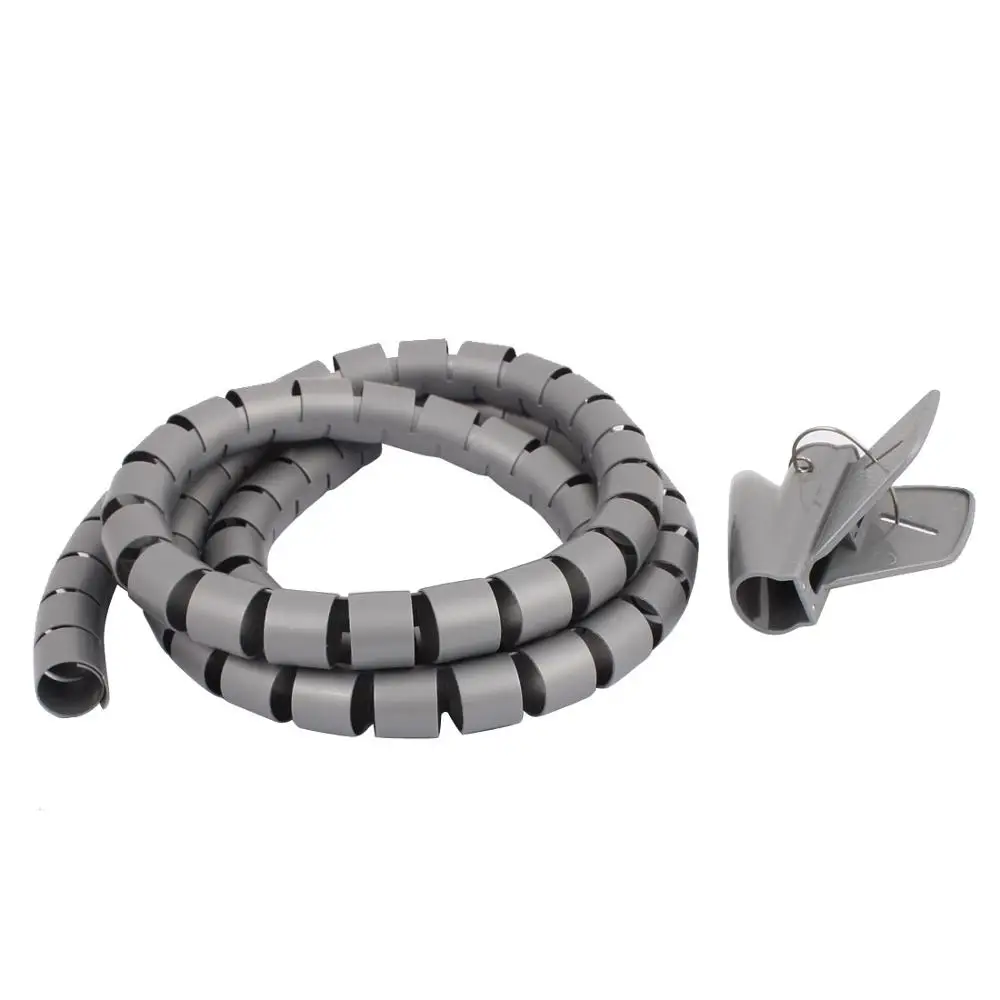1.5M Length 25mm Diameter Spiral Wire Organizer Wrap Tube Flexible