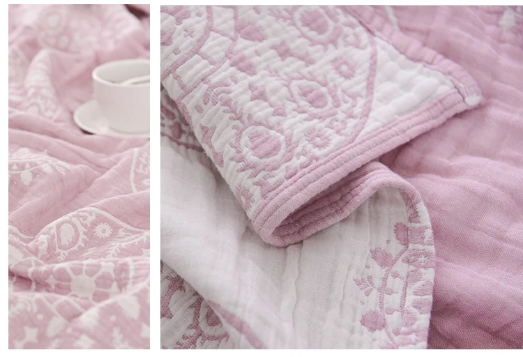 Хлопковое муслиновое одеяло для кровати, дивана, путешествий, дышащее плотное одеяло большого размера, детское мягкое полотенце, одеяло s Para