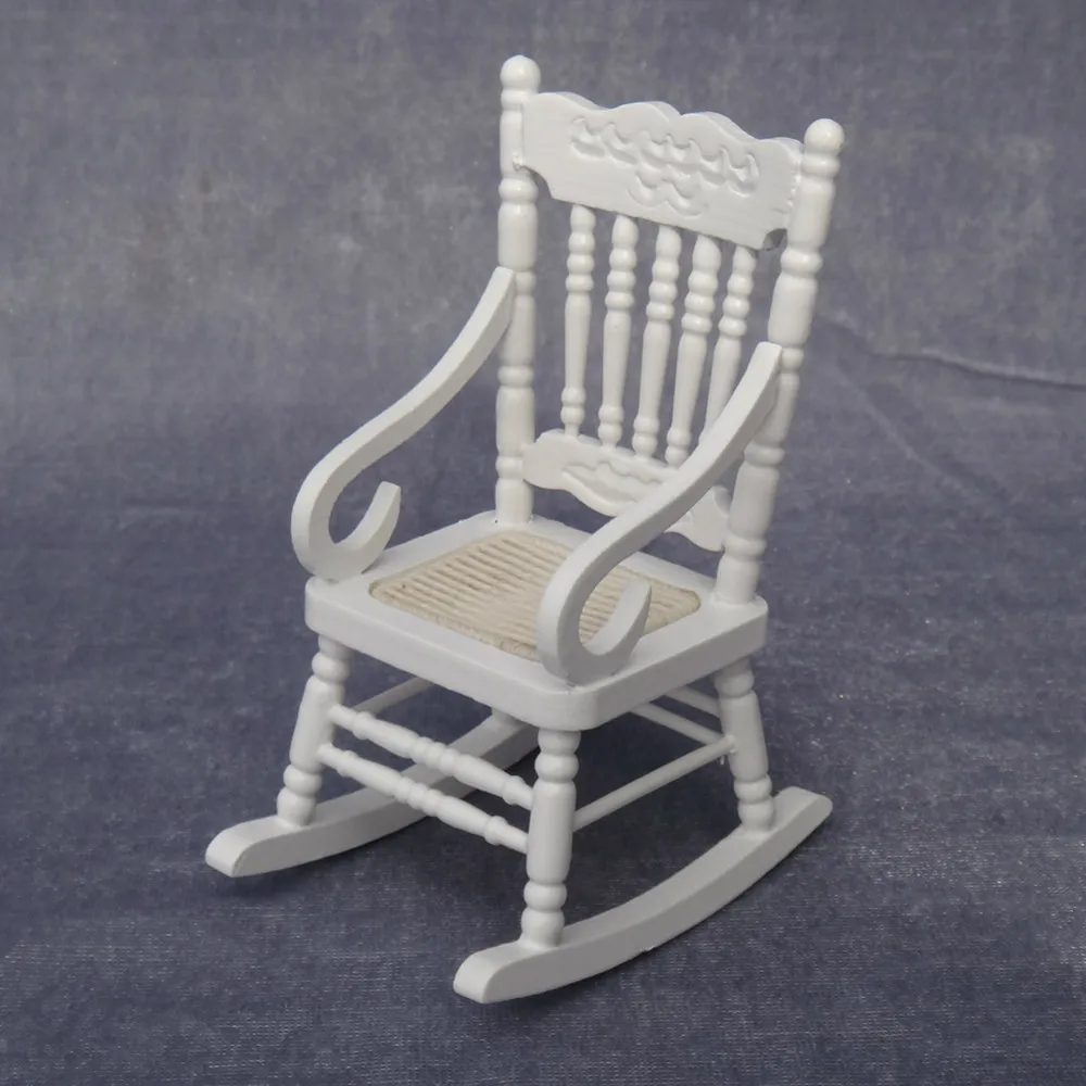 Миниатюрный Кукольный домик миниатюрное кресло-качалка ролевые игры мебель Игрушки для миниатюрная кукла кукольный домик аксессуары для гостиной - Цвет: 01
