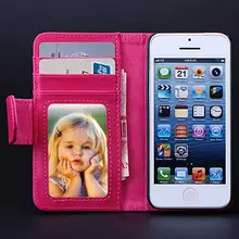 5S SE 4S Vintage Leather Case For Apple iPhone 5 5S SE 4 4S Wallet Flip Capa Cover Fundas Women Card Slot Bag Shell Accessories