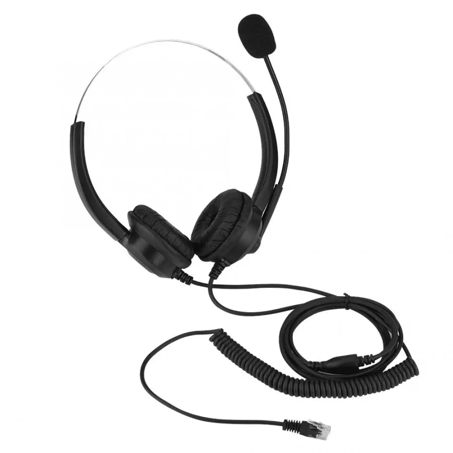 

Lossless Sound Call Center Headphones 360 Degree Rotary Earmuffs Call Center Headset Audifono