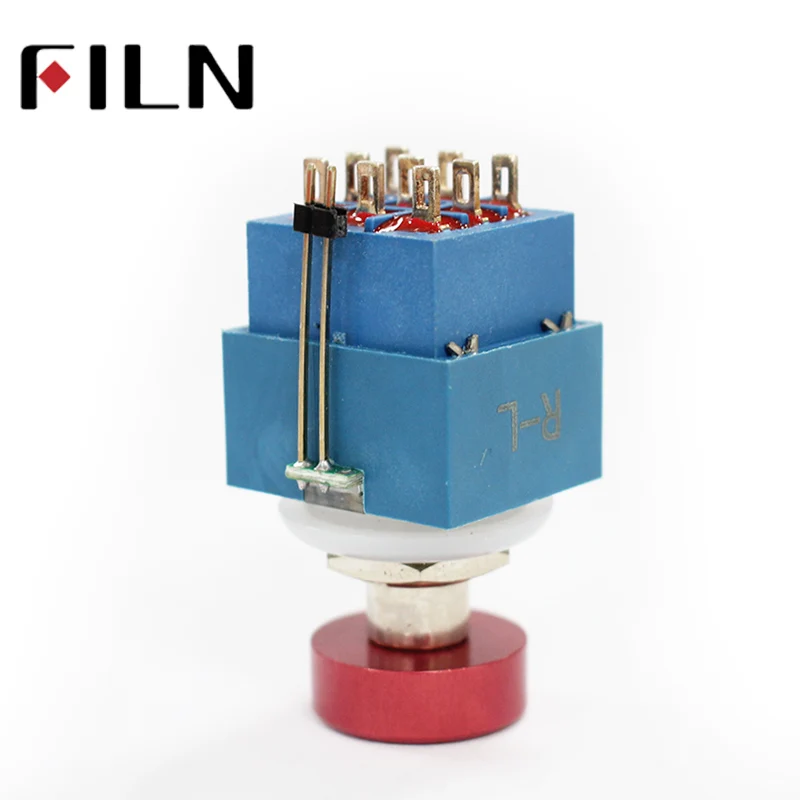 9 pin ring light alumunin cap Guitar Effects Pedal Box Stomp Foot Latching 3PDT Foot Switch Padel switch (6)